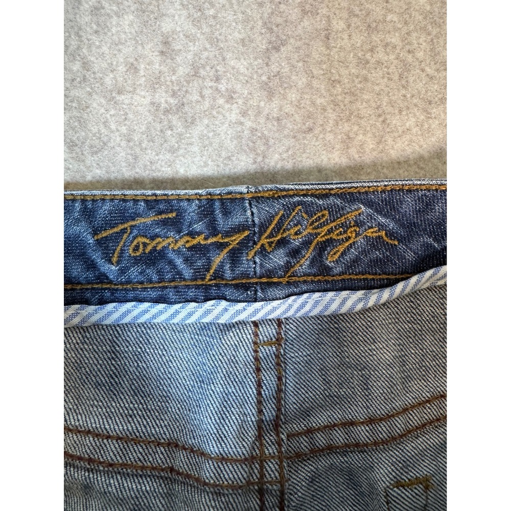 Tommy Hilfiger Boyfriend Jeans Womens 8S Blue Denim Flared Leg Casual - Picture 2 of 6